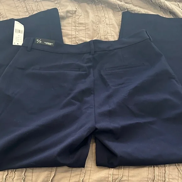 Liverpool Cadet Blue Wide Leg Pants - Picture 5 of 8